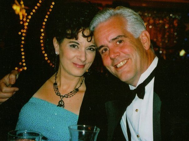 Mark and Dannie at the Citrus Hills New Year's Eve party, 2002